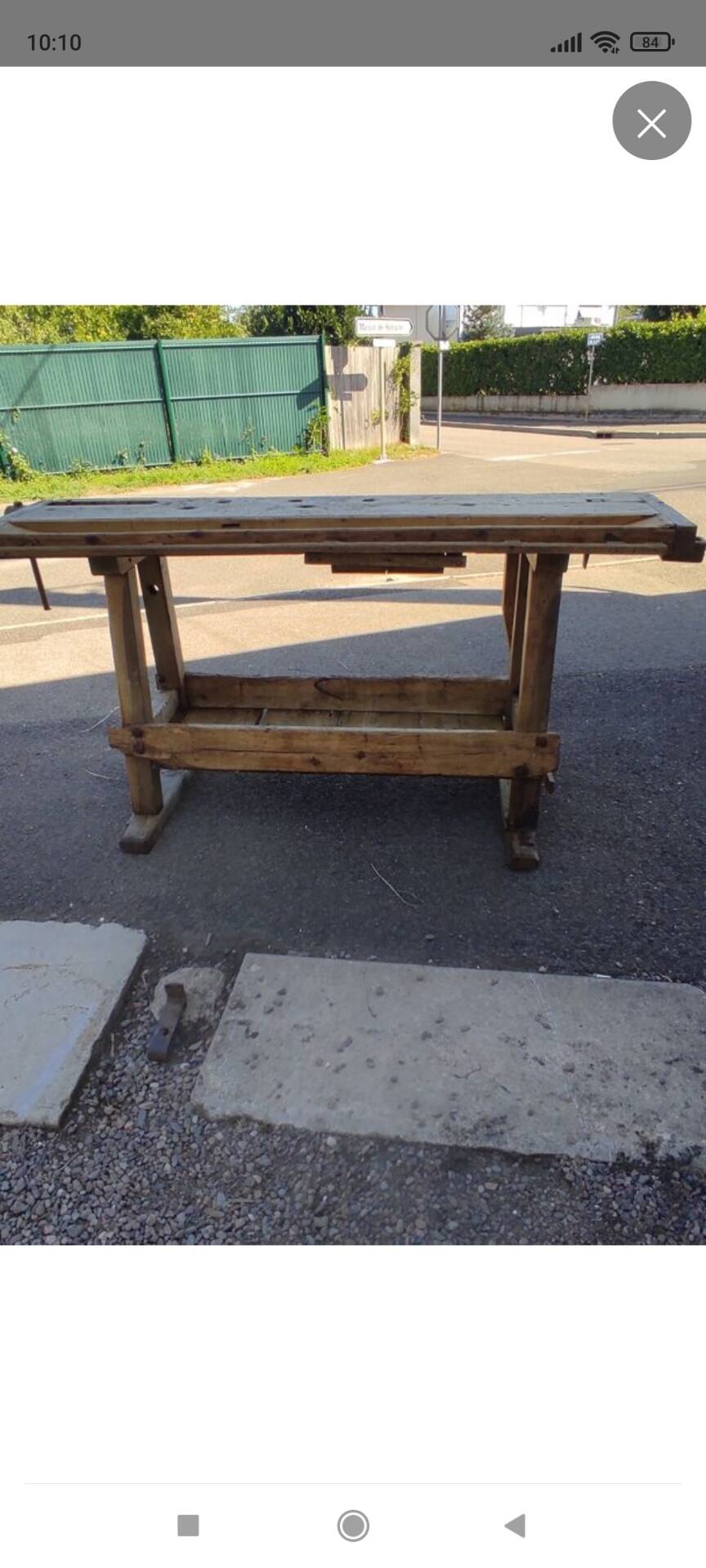 Petit établi d'atelier 