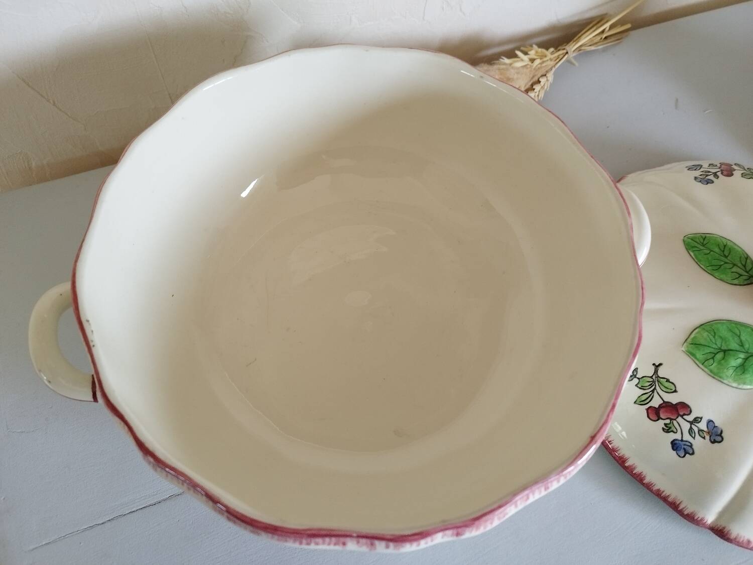 Gien earthenware soup tureen