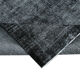 Handwoven oriental overdyed 270 cm x 384 cm black wool carpet