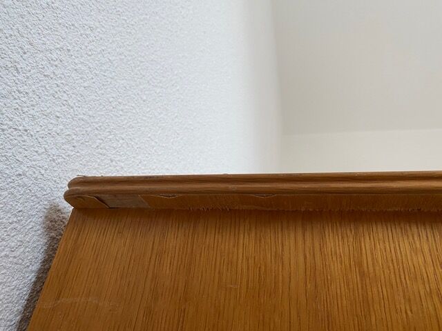 Vintage rattan chest of drawers