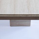 Travertine coffee table