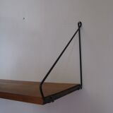 Étagère murale vintage bois 1960