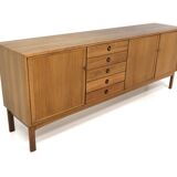 Enfilade scandinave en noyer, Skaraborgs Möbelindustri, Suède, 1960