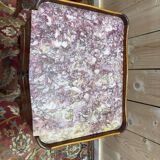 Pair of Louis XV style bedside tables in marquetry.