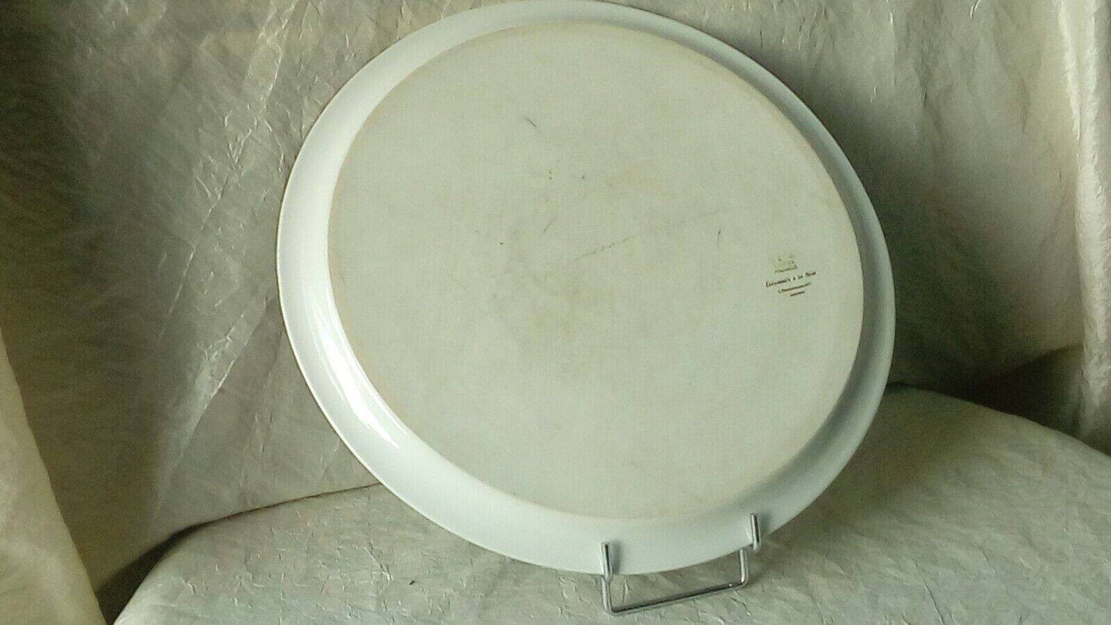 L.Bernardaud dish in hand-illuminated Limoges porcelain