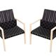 Ensemble de 4 chaises ''Ceinture de sécurité'' Gijs Bakker 1978 Hollande