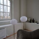 Mid-century modern canapé in sheepskin / shearling model 'Samspel' by Carl Malmsten, 1956