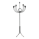 Large brutalist candelabrum in wrought iron