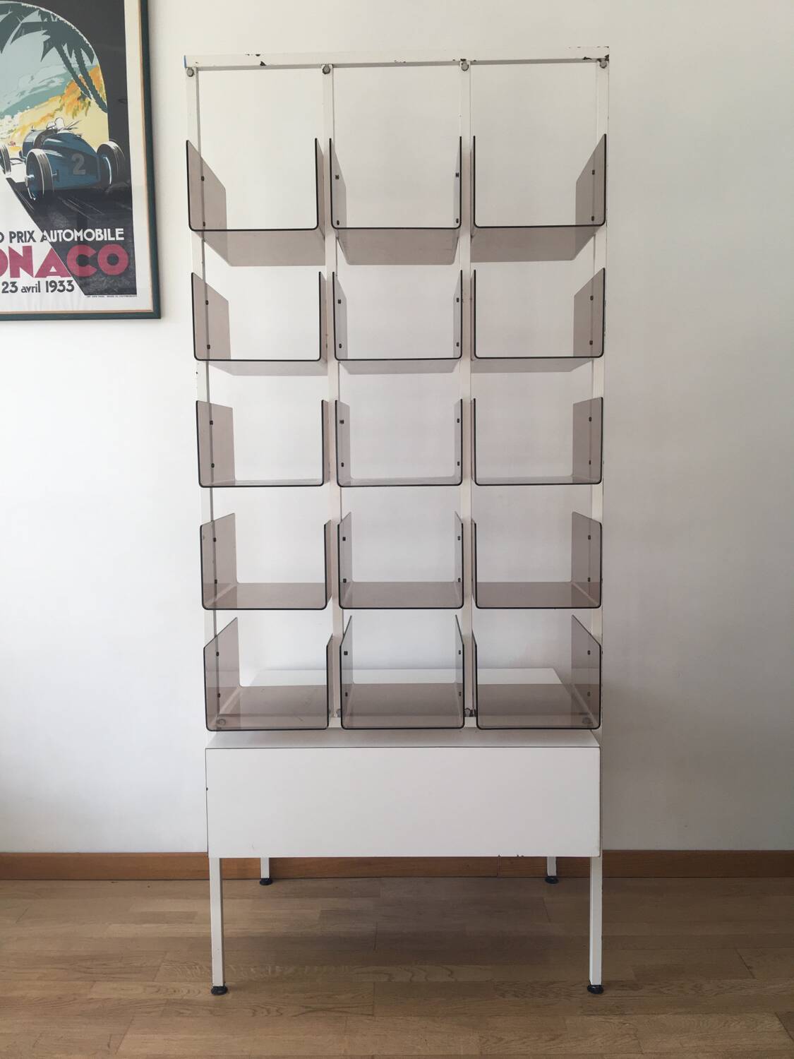 Plexiglass shelf & funky 70s