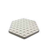 Space age white ceramic plate, Ennio Lucini, Gabbianelli Italy ca. 1970