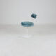 Tabouret métal et velours