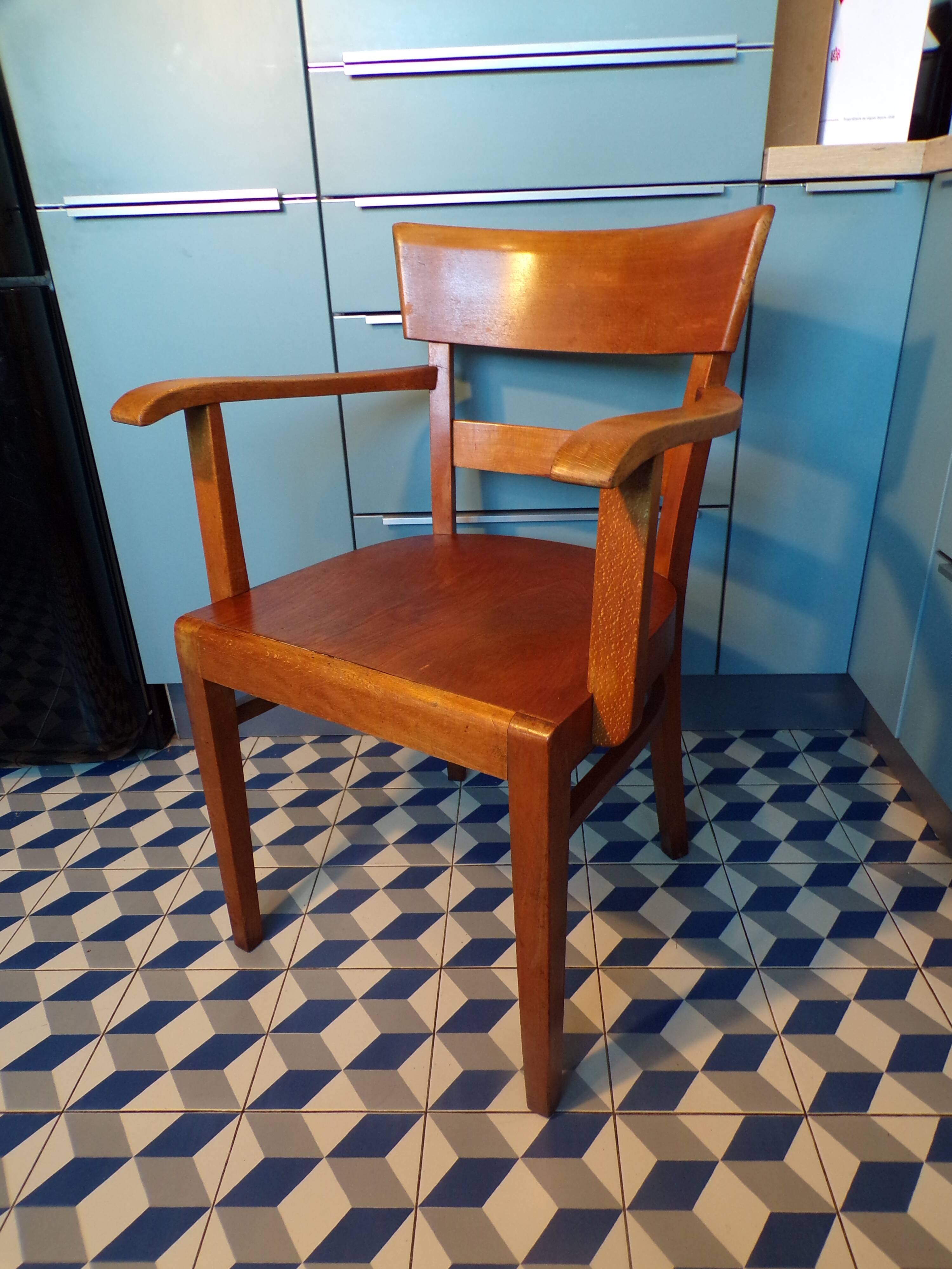 Antique wooden office chair