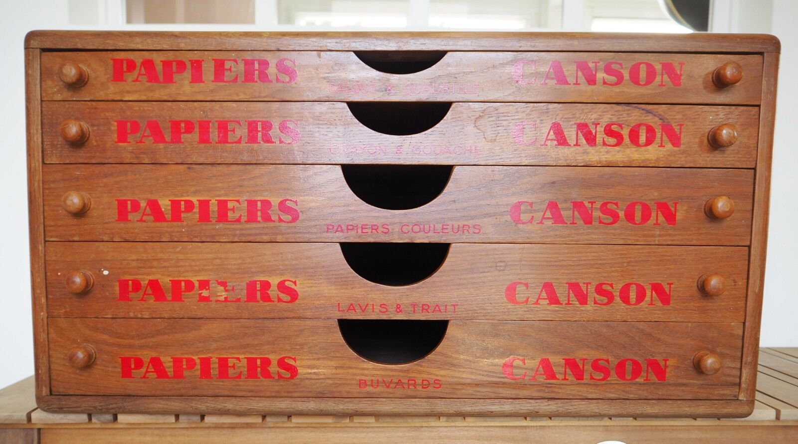 Canson vintage paper storage cabinet