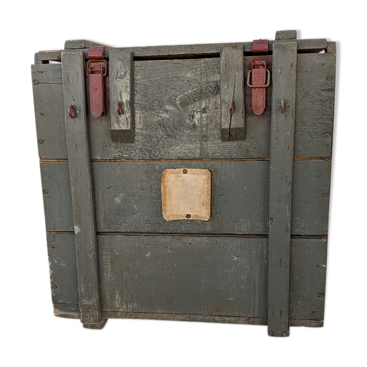 Dark green military trunk