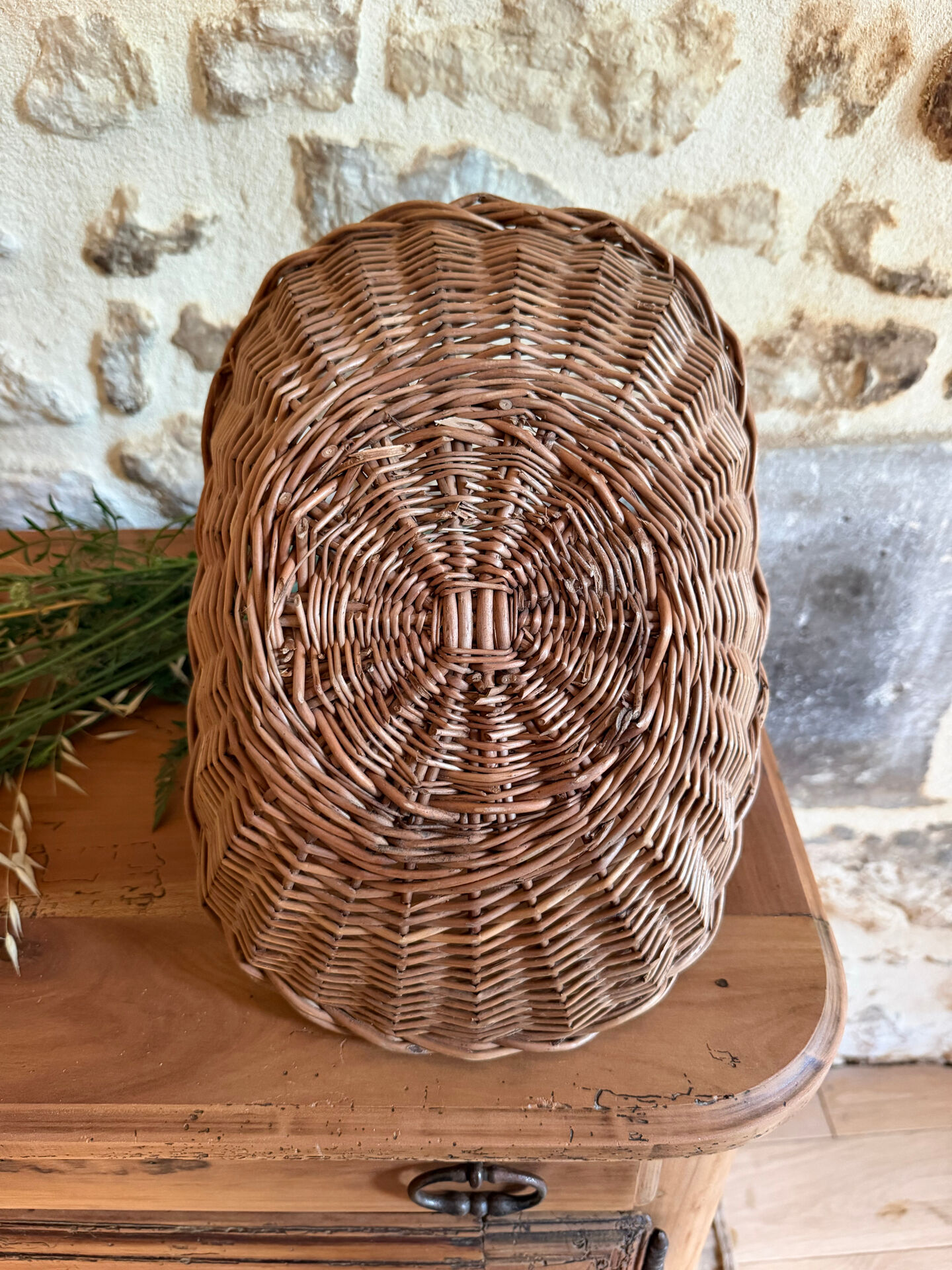 Vintage wicker basket