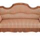 Recamier silk velvet loveseat, 1930