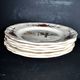 Sarreguemines set of 6 flat plates Obernai village Alsace by Loux