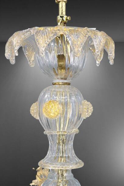 Venetian lustre in Murano glass and gold leaf