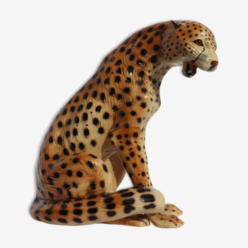 Italian 1970s porcelain cheetah