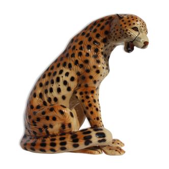 Guépard italien en porcelaine des années 1970