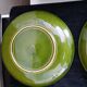 Set of 6 green oyster plates 25 cm – C.E.S France – Very good condition