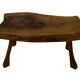 Vintage wooden side table natural design small table