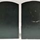 Pair of patinated steel bookends Art Deco style