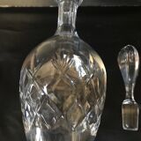 Carafe cristal taillée sur pied