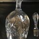 Carafe cristal taillée sur pied
