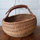 Large artisanal bolga basket from ghana