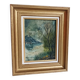 Tableau huile sur toile paysage signé