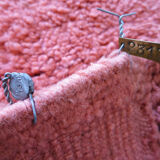 Salmon wool rug 150x250cm