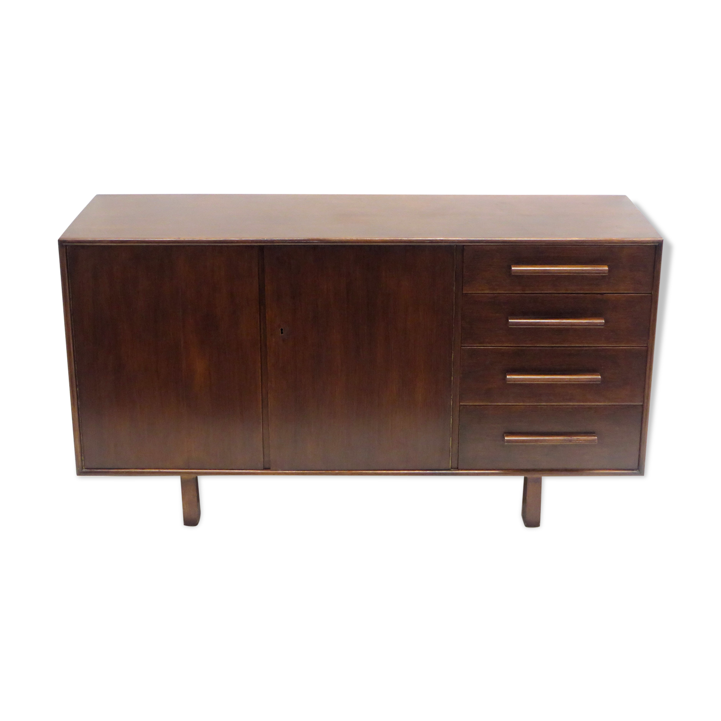 Vintage sideboard with 4 drawers and 2 doors made in the 60s