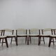 6 chairs in sheepskin fabric upholstery denmark