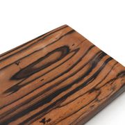 Vide poche rectangulaire signé en bois d'ébène royal, années 70
