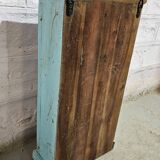 Turquoise showcase in Burmese teak