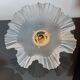 Pleated suspension in frosted glass 50s