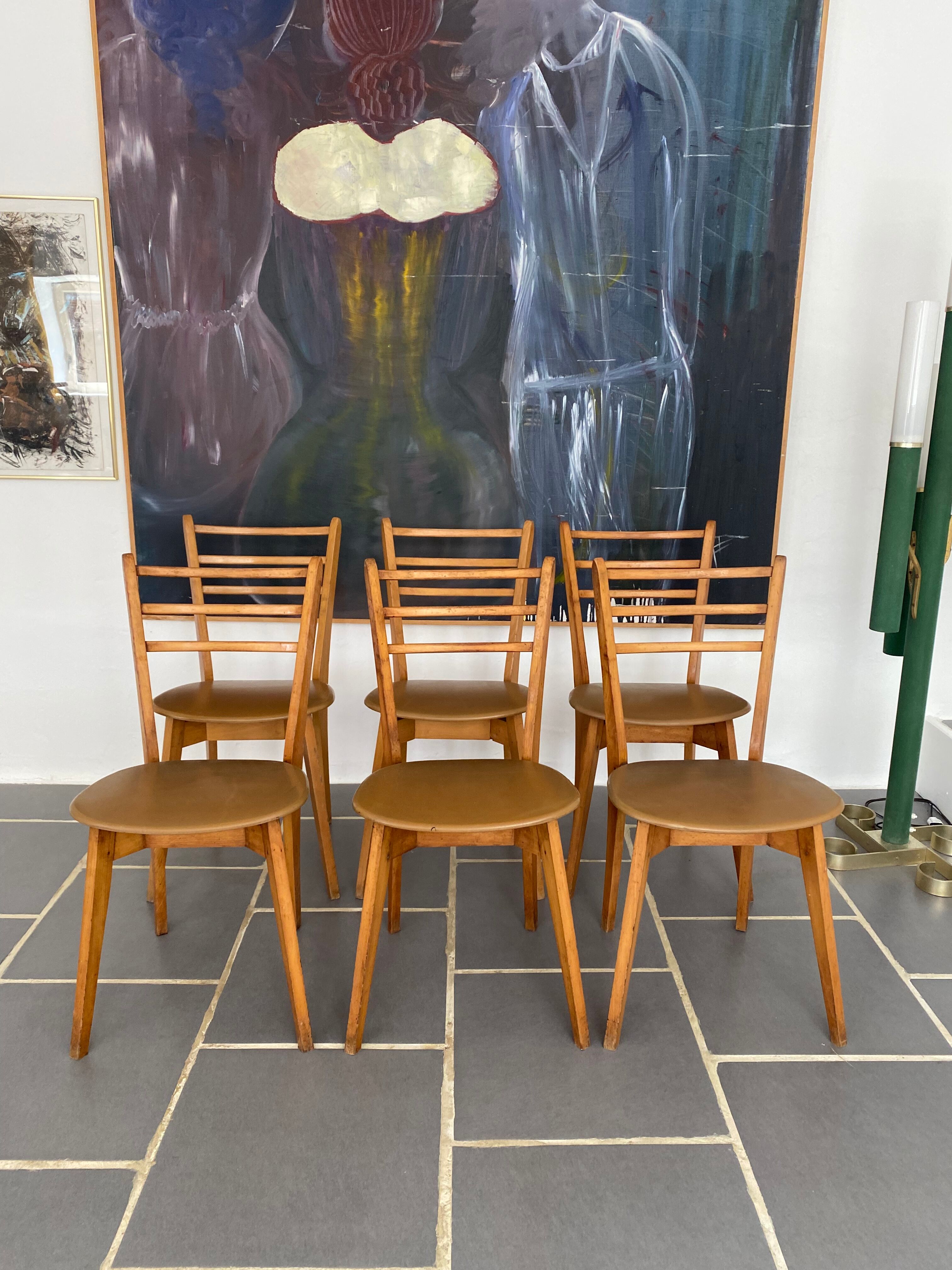 6 scandinavian chairs