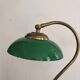 Banker's Desk Lamp Swan Neck Opaline Green