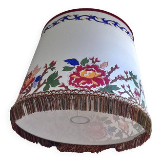 Abat-jour pour lampe gien pivoine