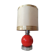 Lamp foot chrome vintage ceramic ball 60 70