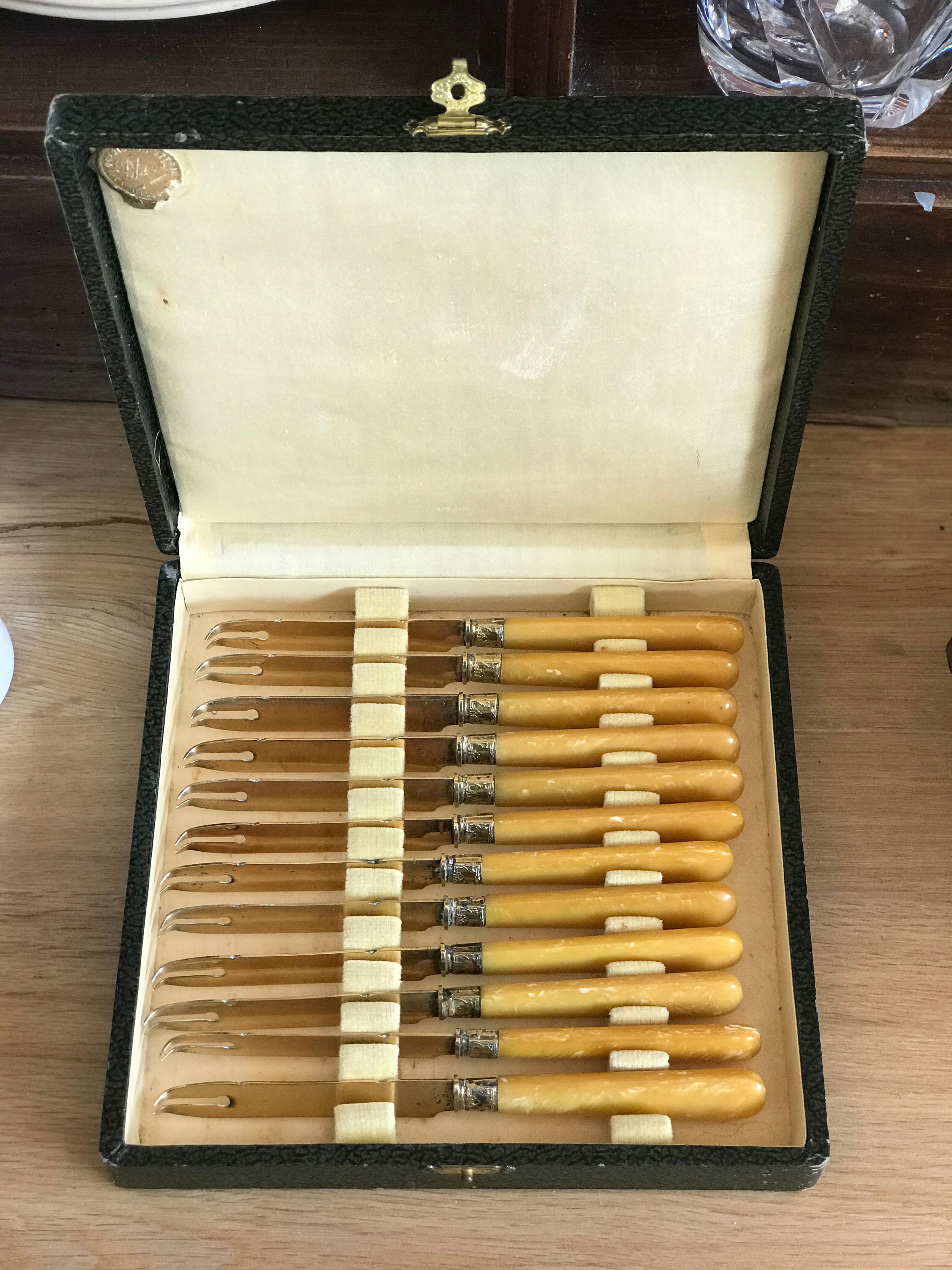 Antique cheese knives