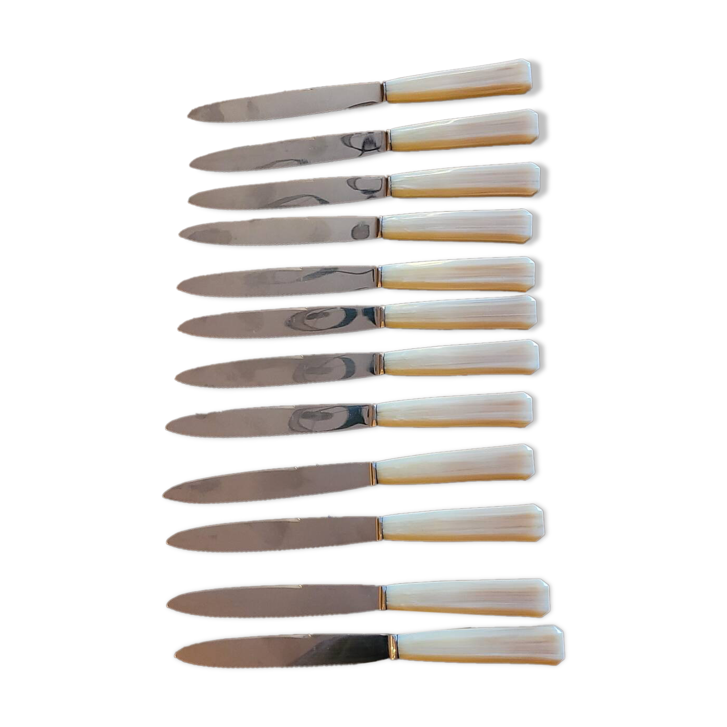 12 Rameau Sens stainless steel knives – France – 1950s/1970s