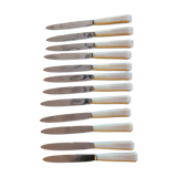 12 Rameau Sens stainless steel knives – France – 1950s/1970s