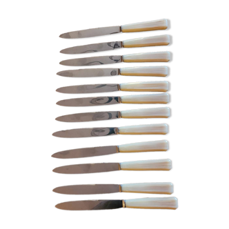 12 Rameau Sens stainless steel knives – France – 1950s/1970s