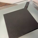 Pair of vintage design metal and glass wall lights