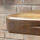Brutalist console in solid wood worked with gouge & wrought iron, France 1950s
