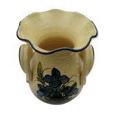 Vase jaune  dessin fleur