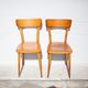 Pair of vintage wooden chairs