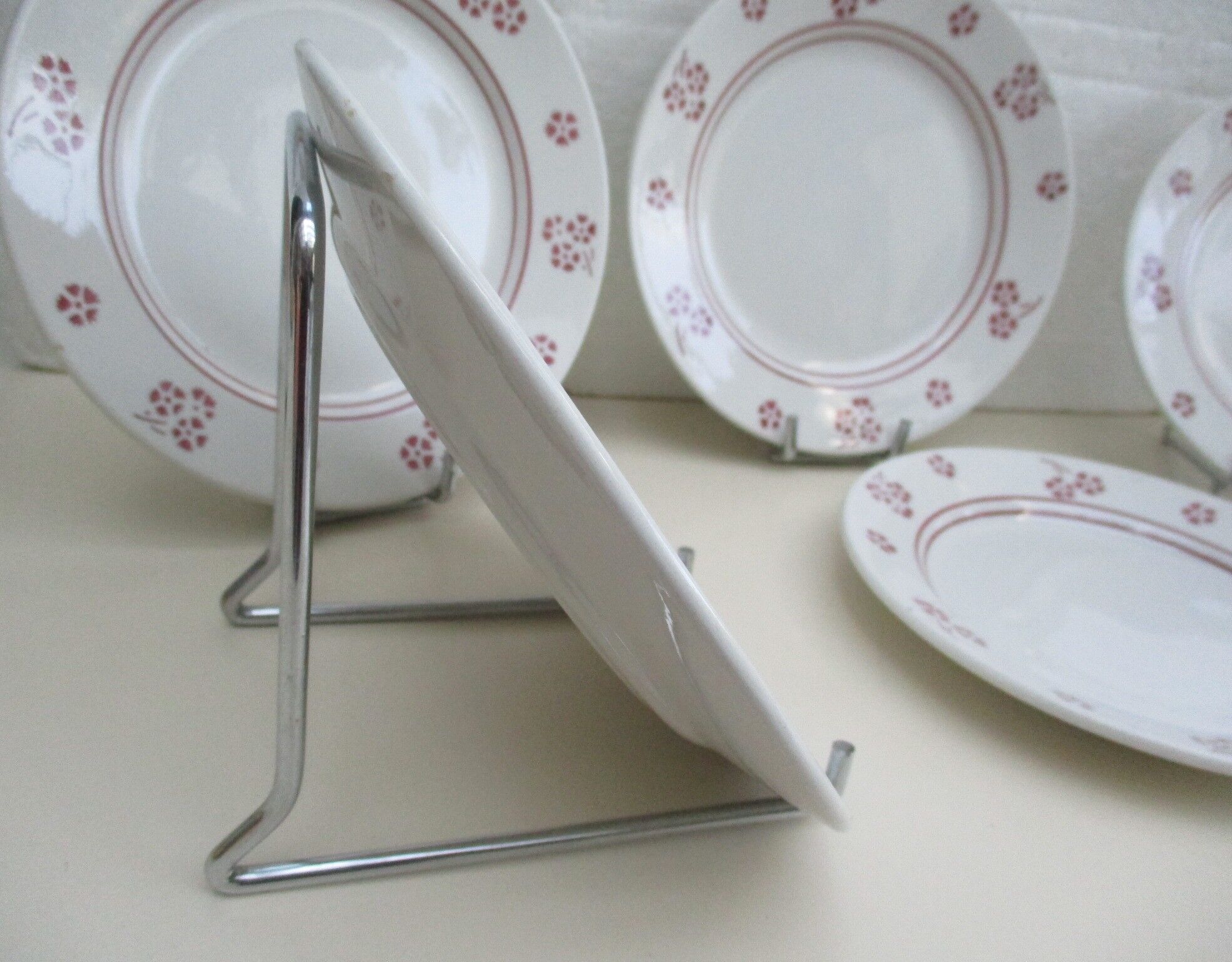 7 dessert plates in earthenware K G de Lunéville Model Danièle